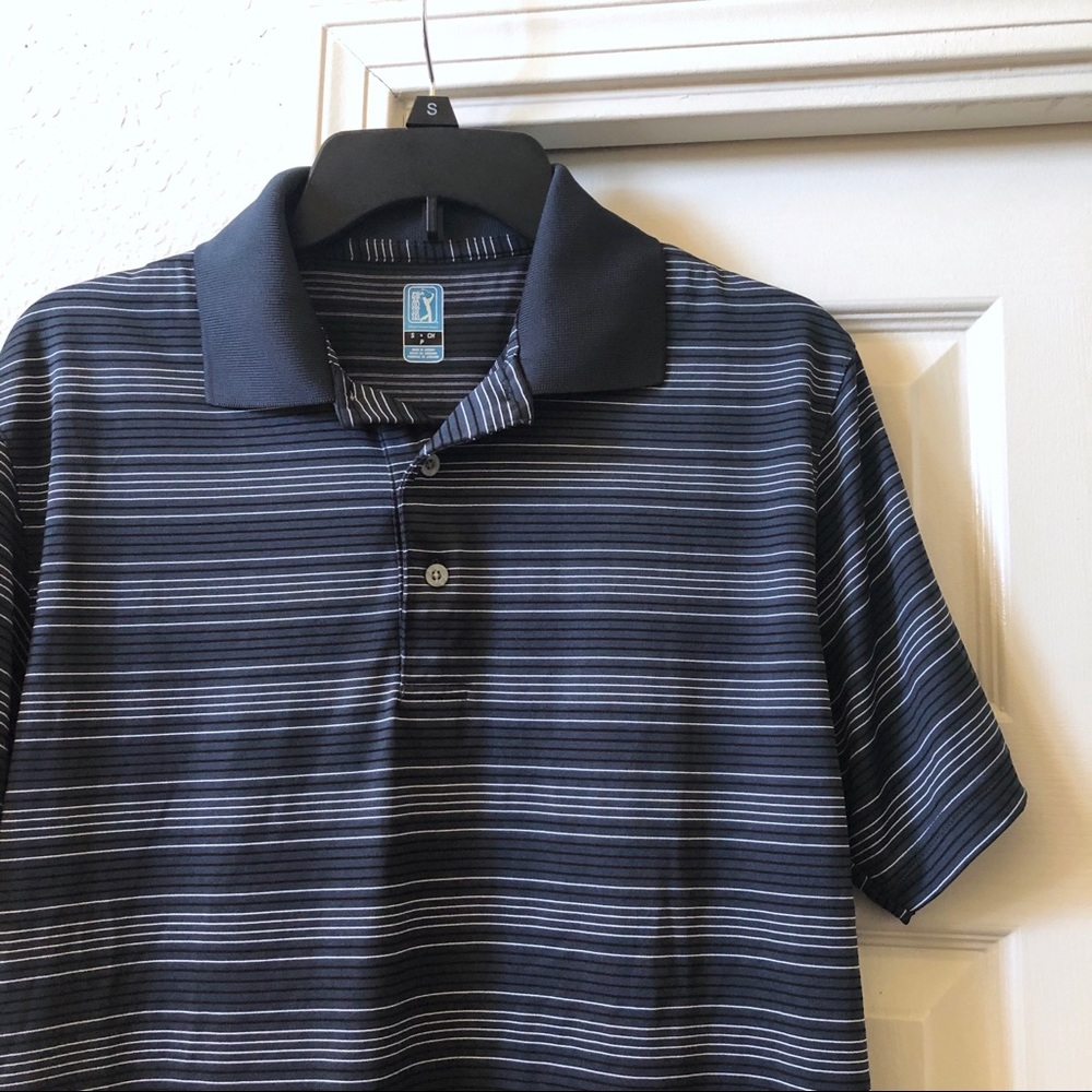 PGA Tour Mens Shirt Sleeve Polo Shirt